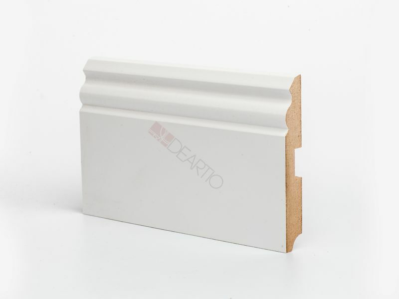 Плинтус МДФ Deartio Белый U 105-120 120х16х2050мм